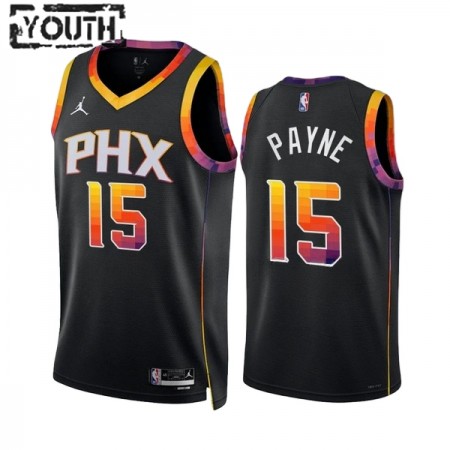 Dres Phoenix Suns Cameron Payne 15 Jordan 2022-23 Statement Edition Crno Swingman - Dječji